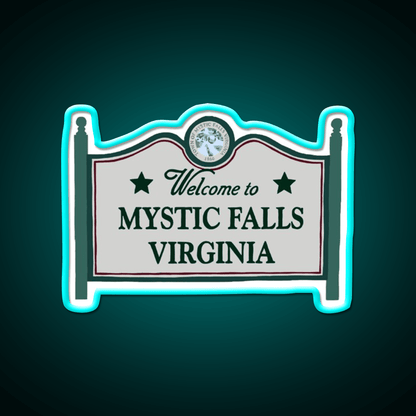 Mystic Falls Welcome Sign Welcome Led Neon Sign Open Sign Rgb Color - Shineneon