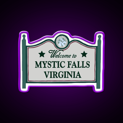Mystic Falls Welcome Sign Welcome Led Neon Sign Open Sign Rgb Color - Shineneon
