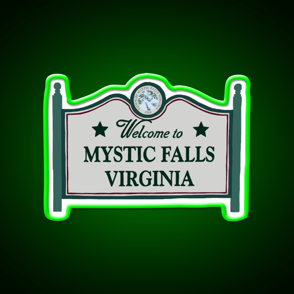 Mystic Falls Welcome Sign Welcome Led Neon Sign Open Sign Rgb Color - Shineneon
