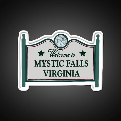 Mystic Falls Welcome Sign Welcome Led Neon Sign Open Sign Rgb Color - Shineneon