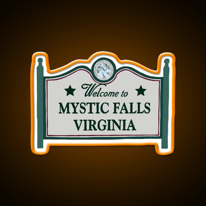 Mystic Falls Welcome Sign Welcome Led Neon Sign Open Sign Rgb Color - Shineneon