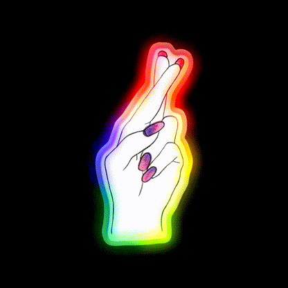 Mystical Peace Nail Salon Led Neon Sign Rgb Color - LED neon sign close-up detail