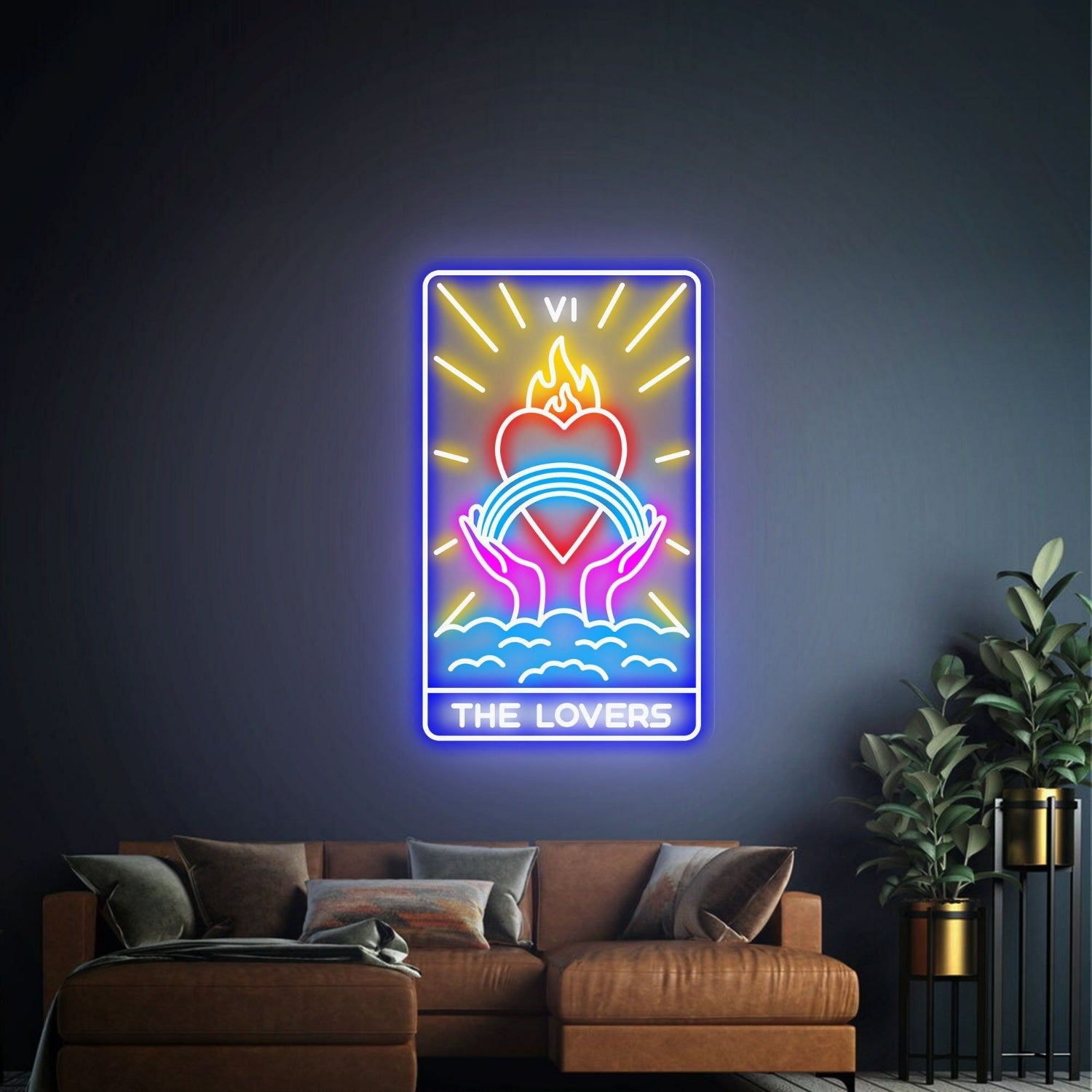 Mystical Touch To Your Game Room Tarot Cards Led Neon Sign | Shineneon