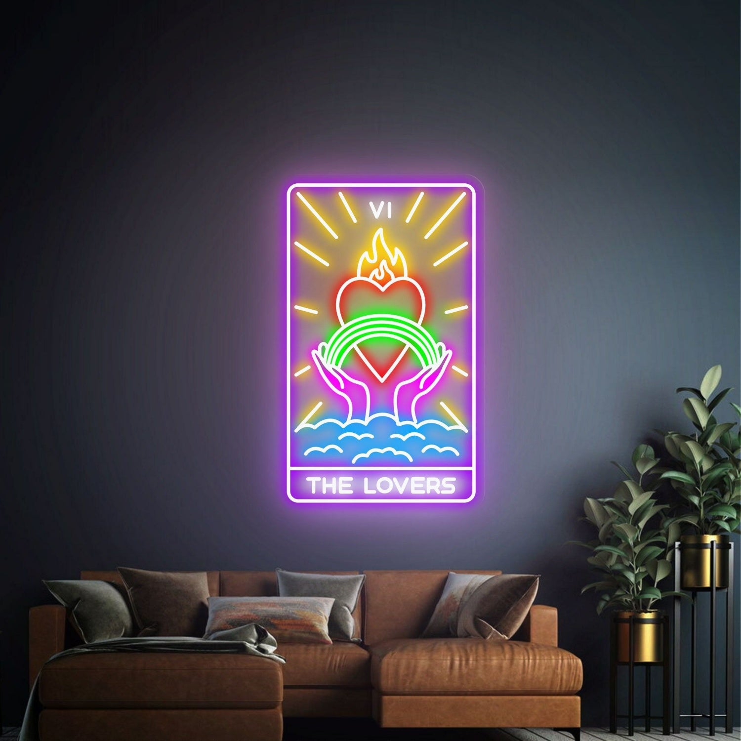 Mystical Touch To Your Game Room Tarot Cards Led Neon Sign | Shineneon