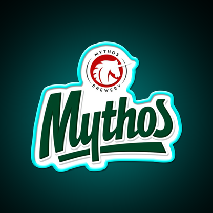 Mythos Beer Bar Decor Led Neon Sign Rgb Color - Size and dimension reference