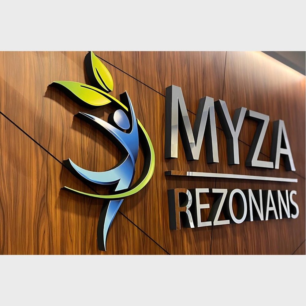 Myza Rezonans Big Logo 3D Backlit Channel Letters Led Light Sign - Shineneon