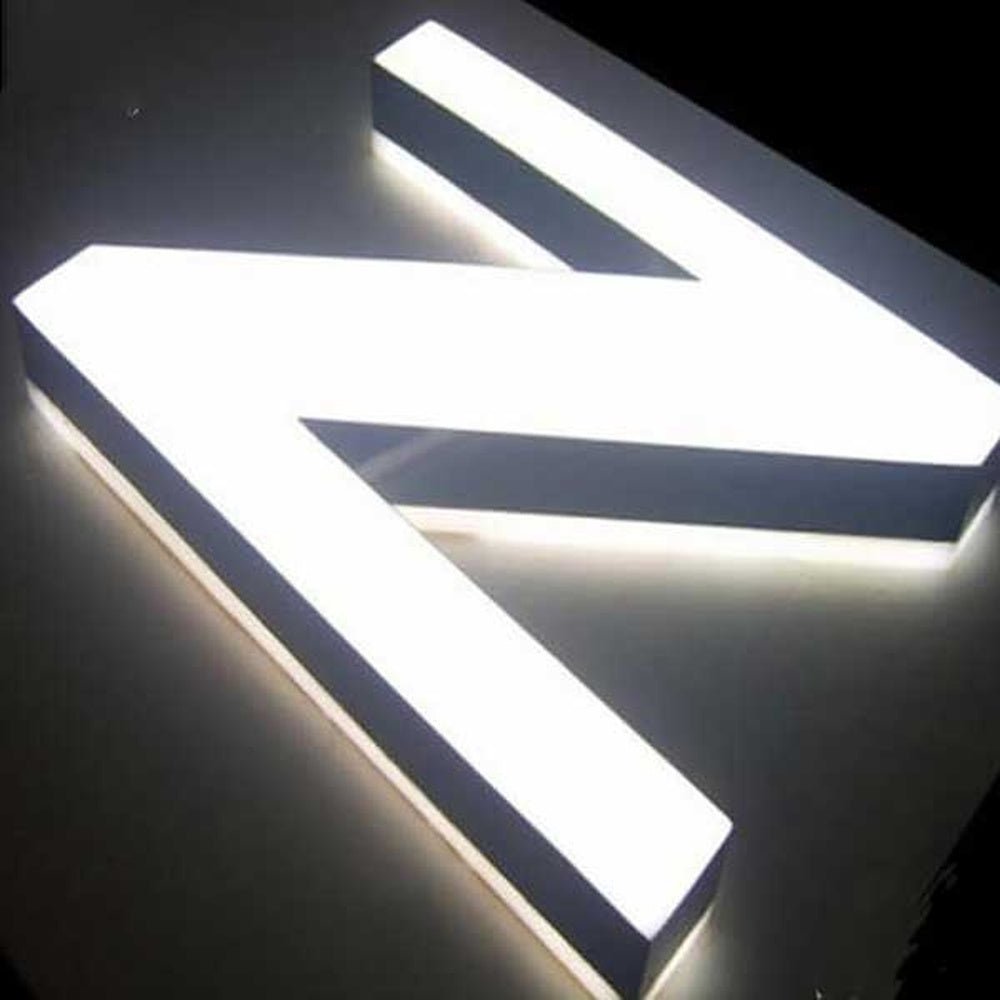 N 3D Frontlit And Backlit Channel Letter Led Light Sign - Shineneon