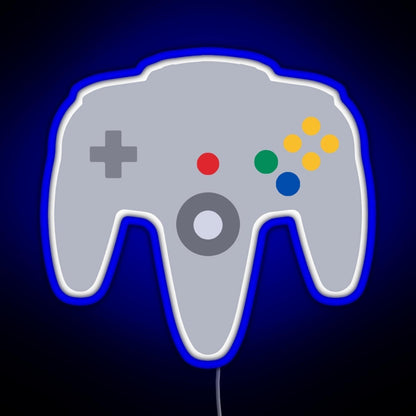 N64 Controller Rgb Neon Sign - LED neon sign close-up detail
