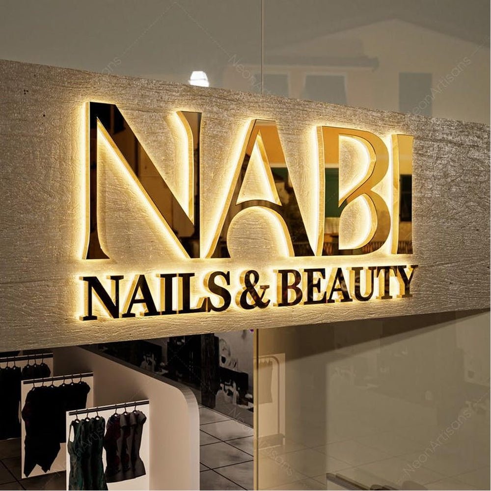Nabi Nails Beauty 3D Backlit Channel Letters Led Light Sign - Shineneon