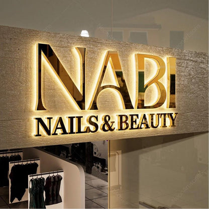 Nabi Nails Beauty 3D Backlit Channel Letters Led Light Sign - Shineneon