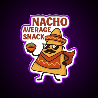 Nacho Average Snack Food Led Neon Sign Rgb Color - Shineneon