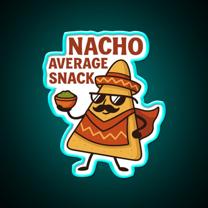 Nacho Average Snack Food Led Neon Sign Rgb Color - Shineneon