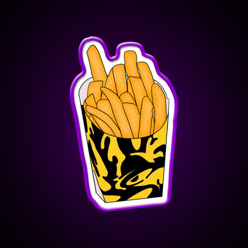 Nacho Fries Fast Food Led Neon Sign For Burger Place Rgb Color - Shineneon