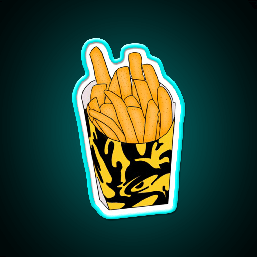 Nacho Fries Fast Food Led Neon Sign For Burger Place Rgb Color - Shineneon