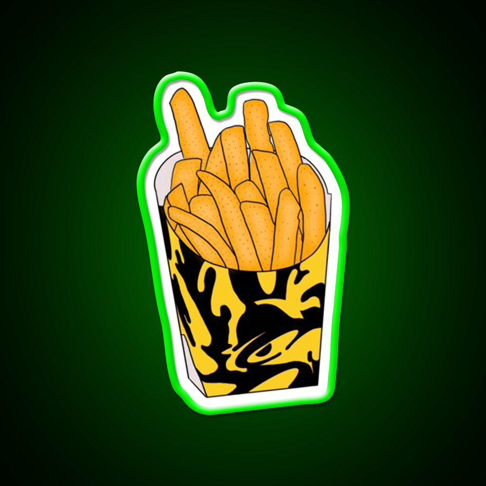 Nacho Fries Fast Food Led Neon Sign For Burger Place Rgb Color - Shineneon