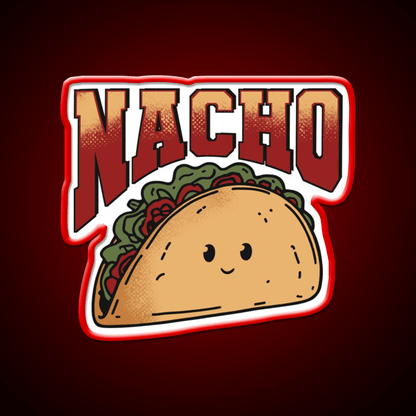 Nacho Retro Cartoon Taco Led Neon Sign Mexican Food Sign Rgb Color - Shineneon