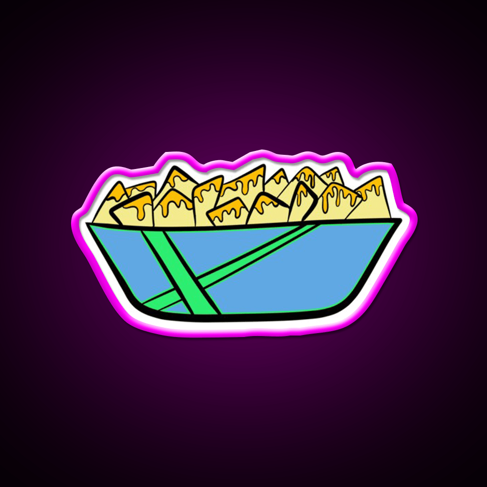 Nacho Snack Food Led Neon Sign Rgb Color - Shineneon