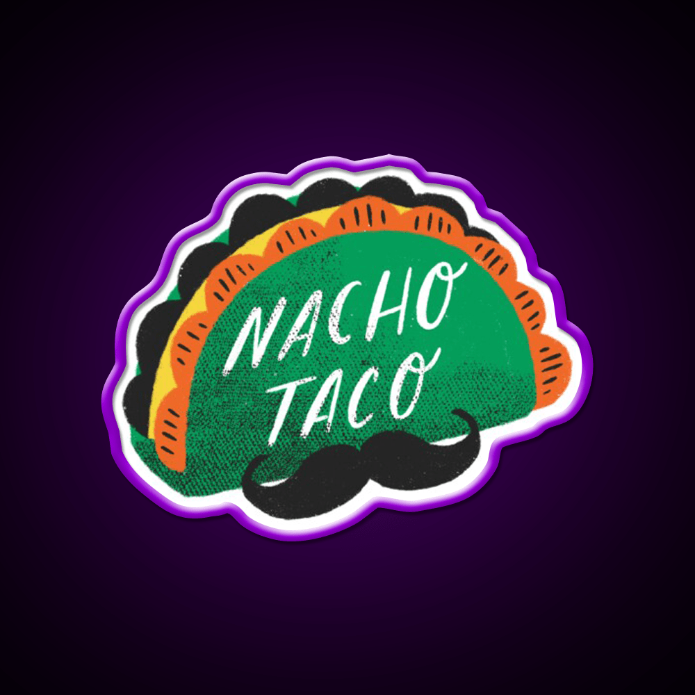 Nacho Taco Led Neon Sign Mexican Food Sign Rgb Color - Shineneon