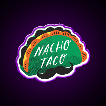 Nacho Taco Led Neon Sign Mexican Food Sign Rgb Color - Shineneon