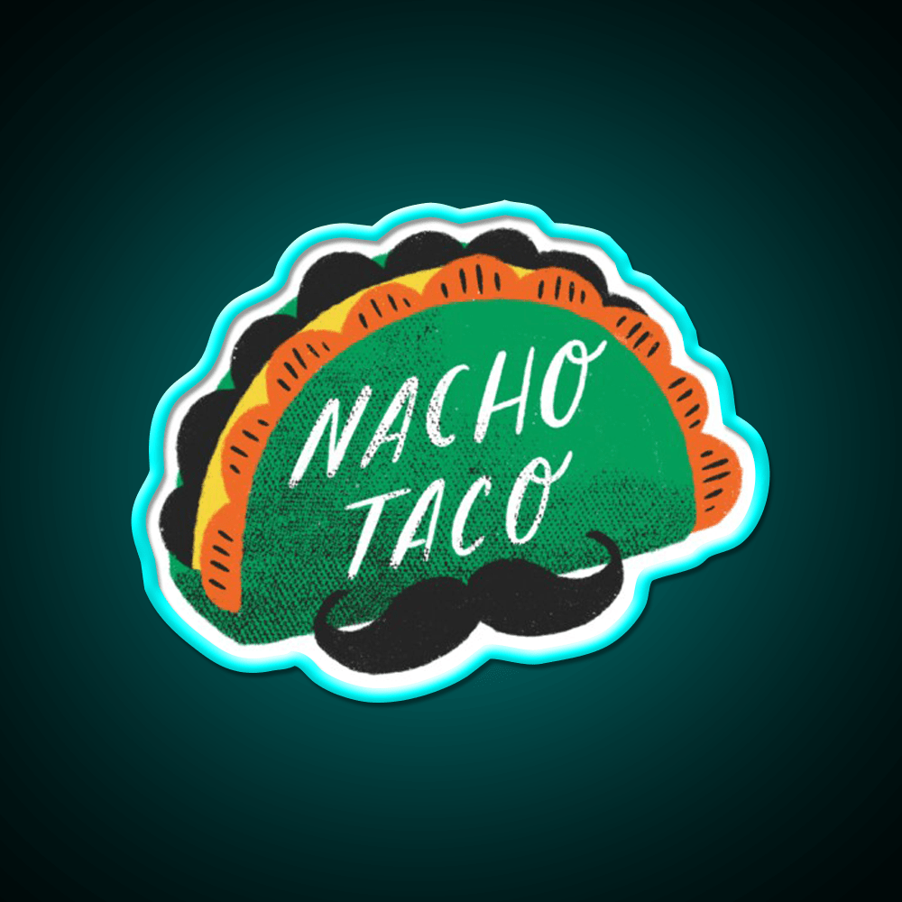 Nacho Taco Led Neon Sign Mexican Food Sign Rgb Color - Shineneon