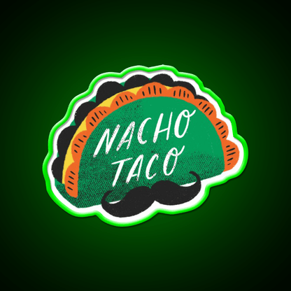 Nacho Taco Led Neon Sign Mexican Food Sign Rgb Color - Shineneon