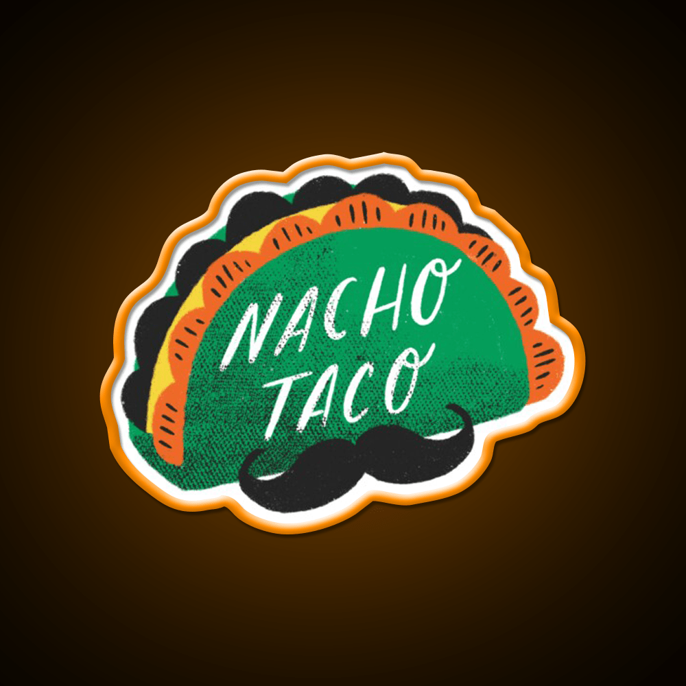 Nacho Taco Led Neon Sign Mexican Food Sign Rgb Color - Shineneon