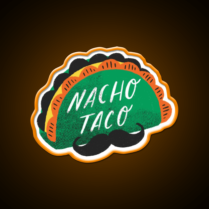 Nacho Taco Led Neon Sign Mexican Food Sign Rgb Color - Shineneon