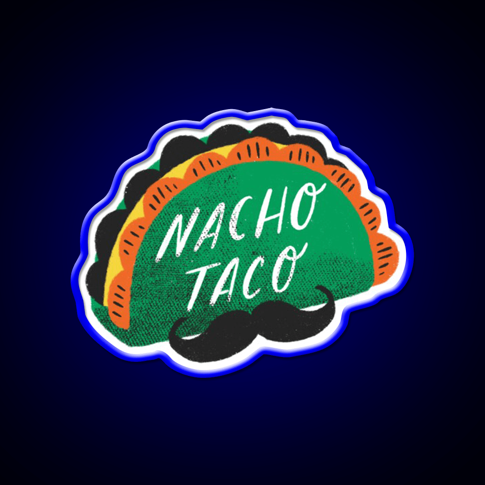 Nacho Taco Led Neon Sign Mexican Food Sign Rgb Color - Shineneon
