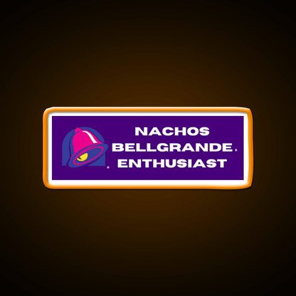 Nachos Bellegrande Enthusiast Fast Food Led Neon Sign For Burger Place Rgb Color - Shineneon