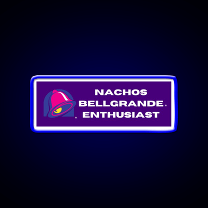 Nachos Bellegrande Enthusiast Fast Food Led Neon Sign For Burger Place Rgb Color - Shineneon