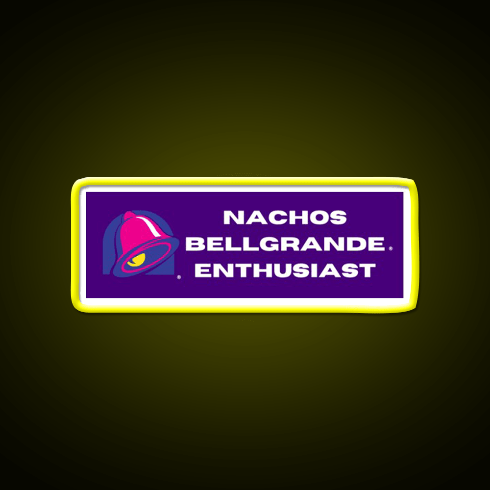 Nachos Bellegrande Enthusiast Fast Food Led Neon Sign For Burger Place Rgb Color - Shineneon