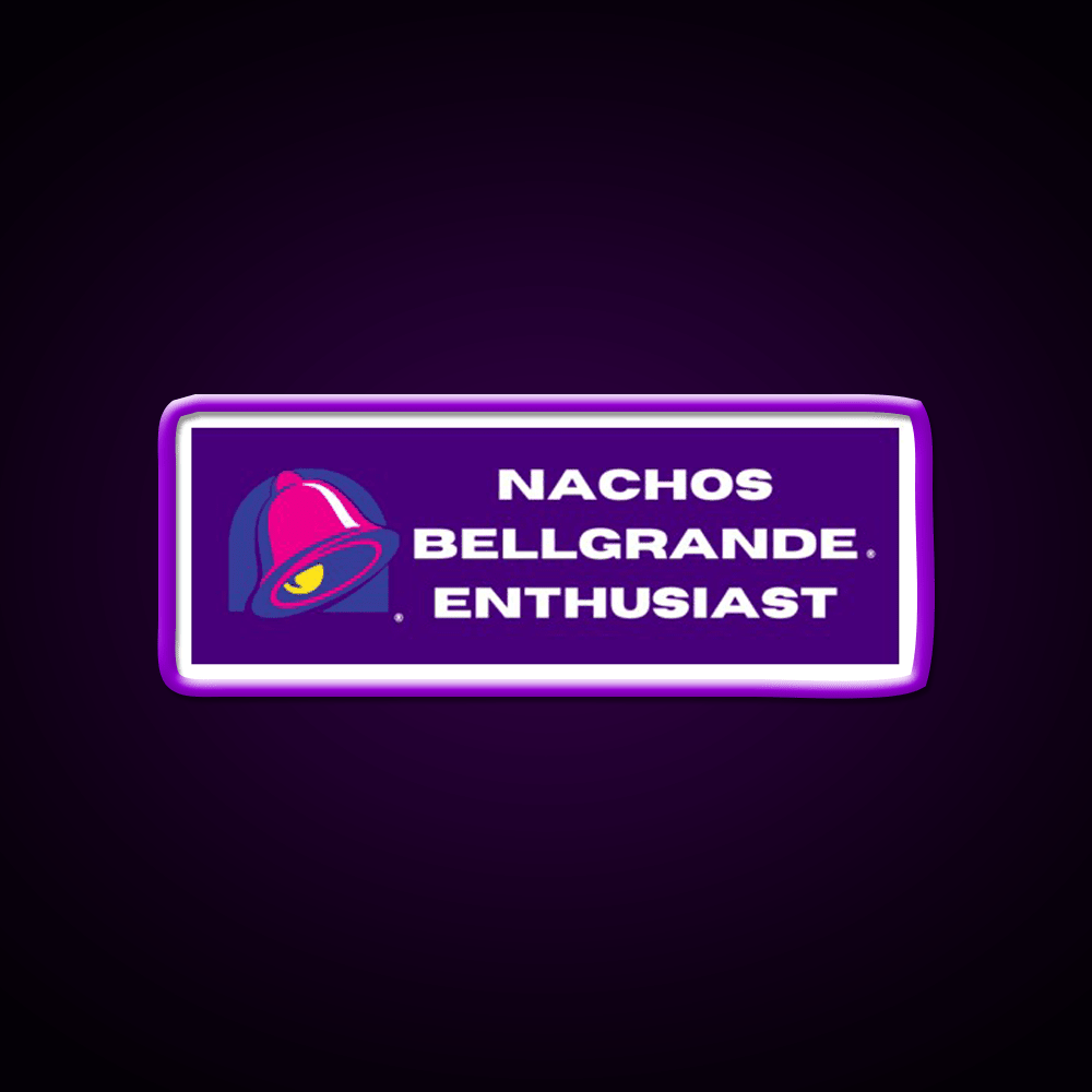 Nachos Bellegrande Enthusiast Fast Food Led Neon Sign For Burger Place Rgb Color - Shineneon