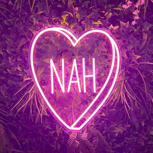 Nah Heart Valentine Candy Neon Signs Neon Lights Led Business Sign