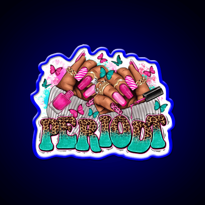 Nail Art Black Woman Hand Melanin Nail Salon Led Neon Sign Rgb Color - Shineneon