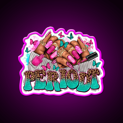Nail Art Black Woman Hand Melanin Nail Salon Led Neon Sign Rgb Color - Shineneon