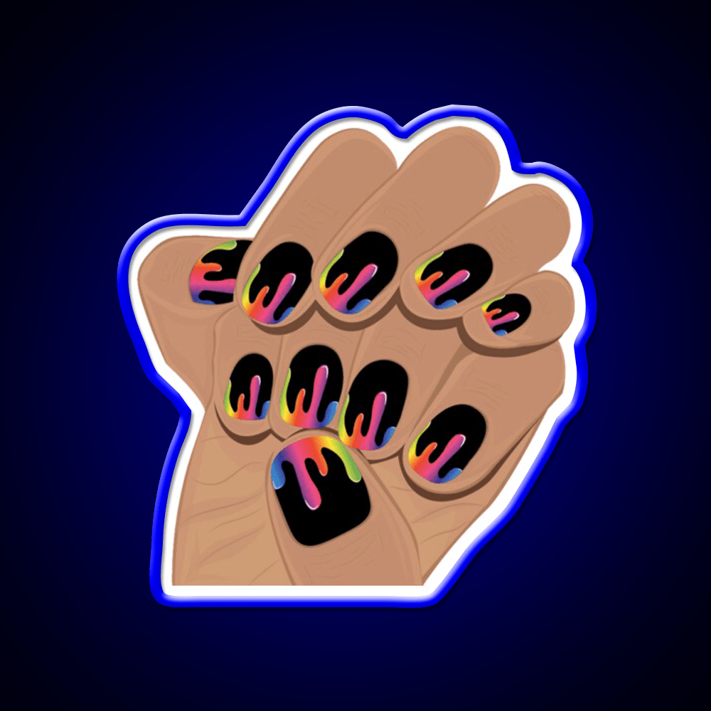 Nail Art Design Nail Salon Led Neon Sign For Tech Room Rgb Color - Shineneon