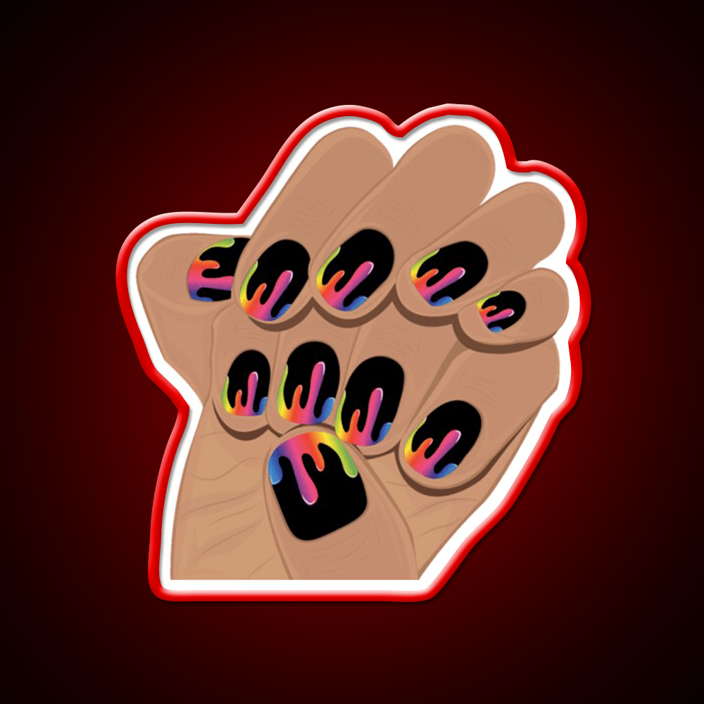 Nail Art Design Nail Salon Led Neon Sign For Tech Room Rgb Color - Shineneon