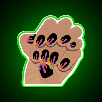 Nail Art Design Nail Salon Led Neon Sign For Tech Room Rgb Color - Shineneon