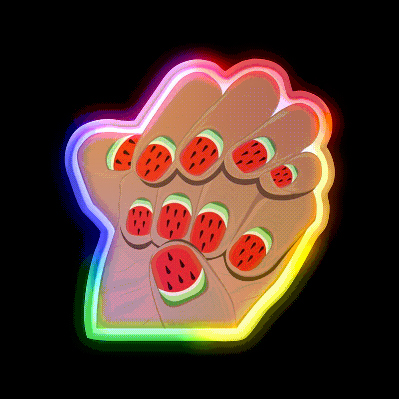 Nail Art Design Nail Salon Led Neon Sign Rgb Color - LED neon sign close-up detail