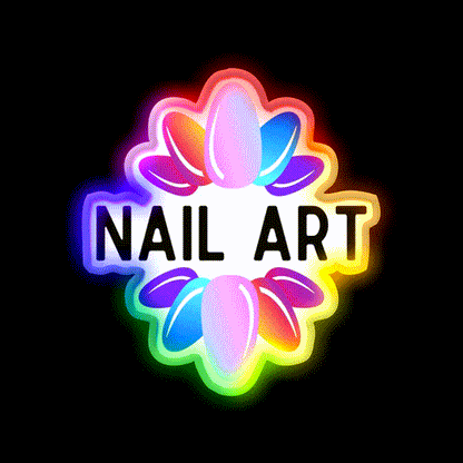 Nail Art Gift Nail Technician Nail Salon Led Neon Sign Rgb Color - LED neon sign close-up detail
