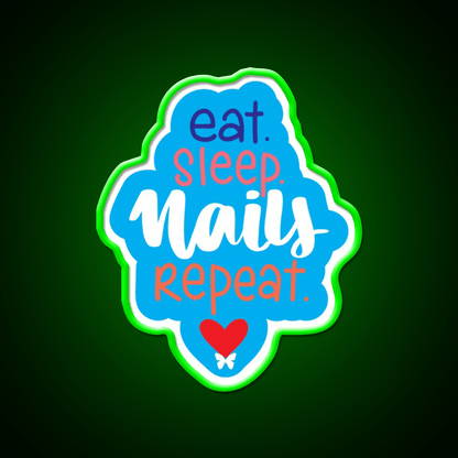 Nail Art Lifestyle Inspiration Nail Salon Led Neon Sign Rgb Color - Shineneon