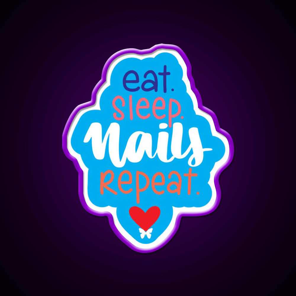 Nail Art Lifestyle Inspiration Nail Salon Led Neon Sign Rgb Color - Shineneon