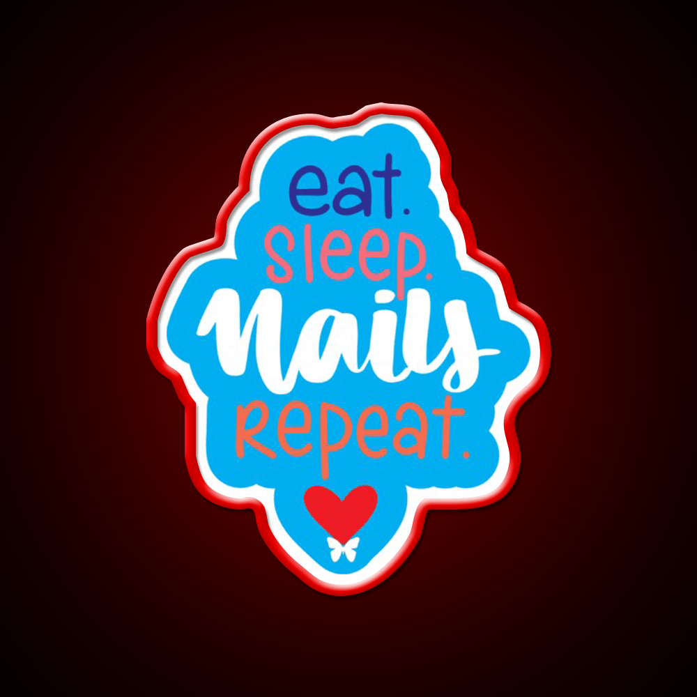 Nail Art Lifestyle Inspiration Nail Salon Led Neon Sign Rgb Color - Shineneon