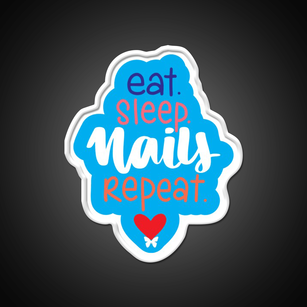 Nail Art Lifestyle Inspiration Nail Salon Led Neon Sign Rgb Color - Shineneon