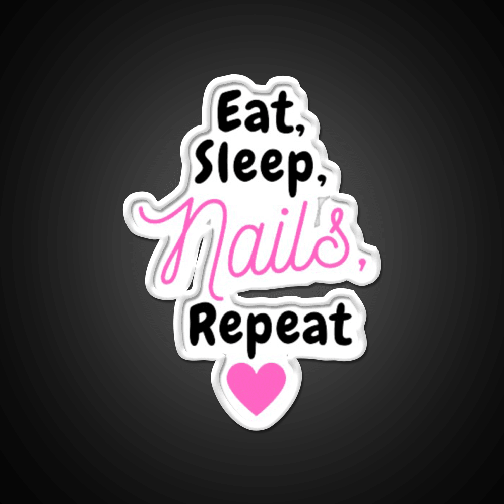Nail Art Lover Designs Eat Drink Nail Nail Salon Led Neon Sign Rgb Color - Shineneon
