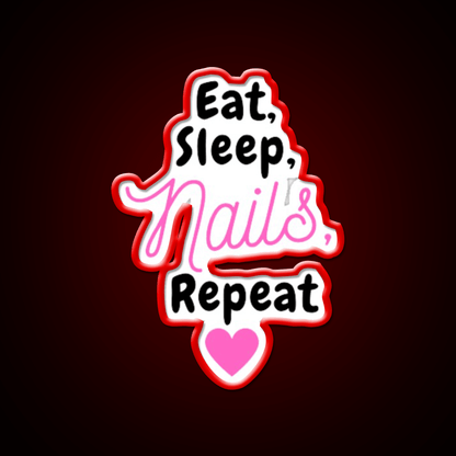 Nail Art Lover Designs Eat Drink Nail Nail Salon Led Neon Sign Rgb Color - Shineneon