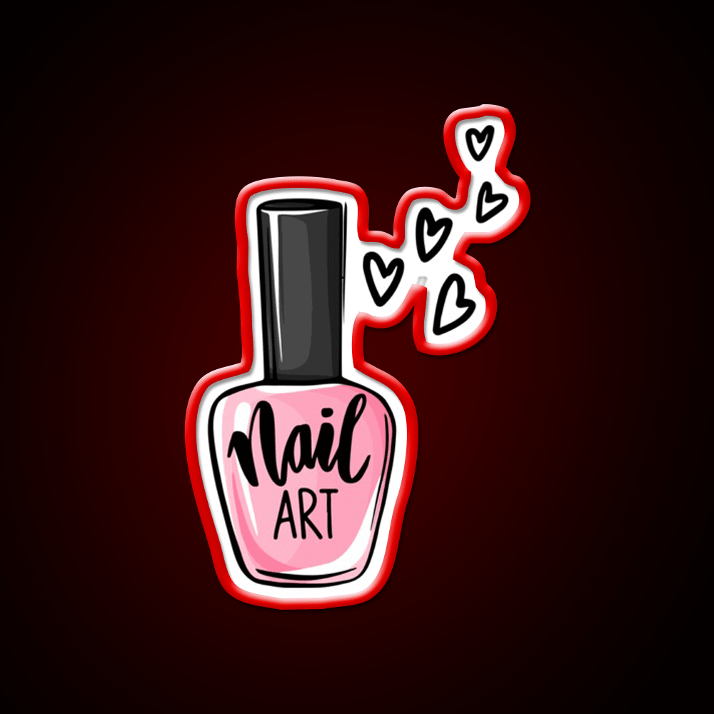 Nail Art Lover Nail Salon Led Neon Sign Rgb Color - Shineneon