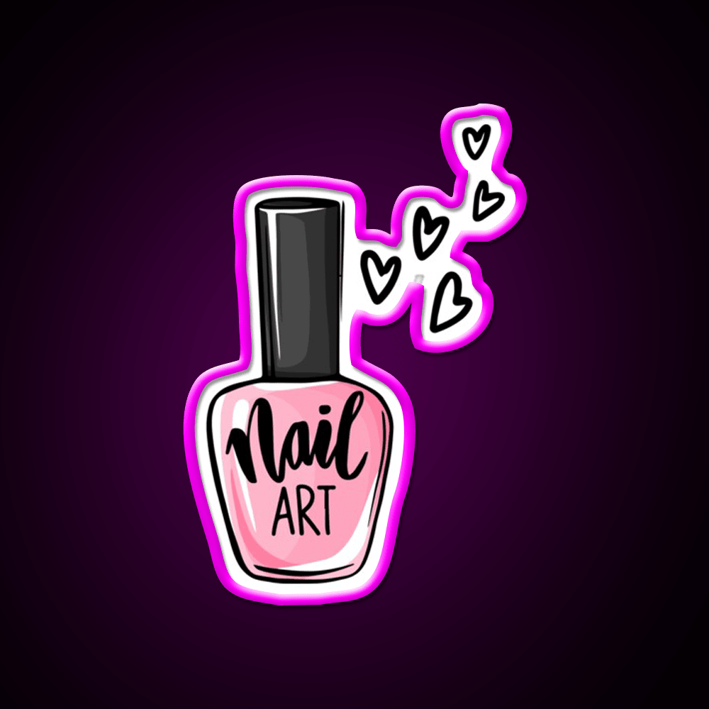 Nail Art Lover Nail Salon Led Neon Sign Rgb Color - Shineneon