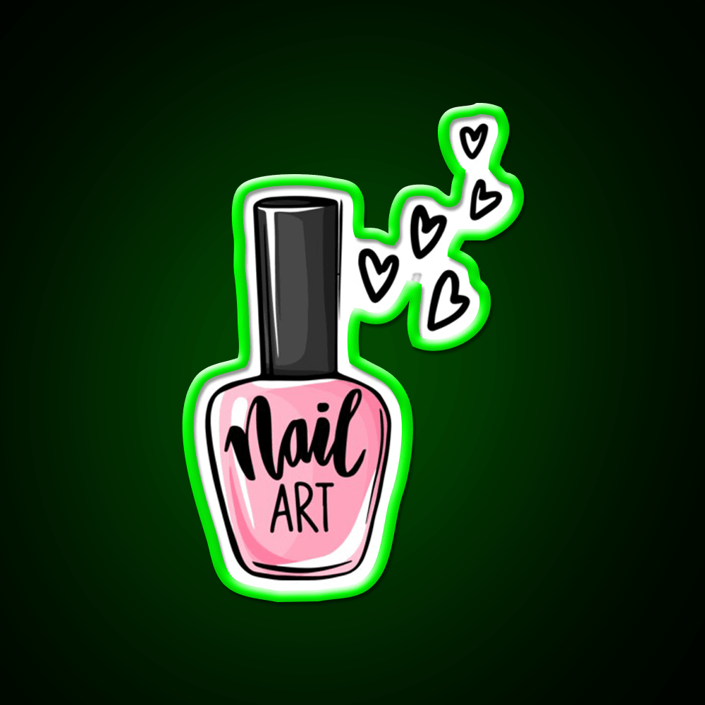 Nail Art Lover Nail Salon Led Neon Sign Rgb Color - Shineneon