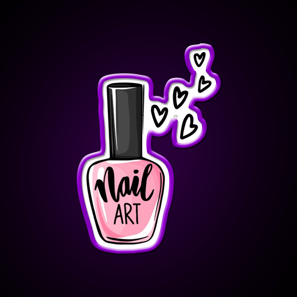 Nail Art Lover Nail Salon Led Neon Sign Rgb Color - Shineneon